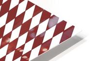 Dark Maroon Checkers Pattern HD Metal print