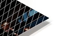 Black Checkers Pattern HD Metal print