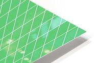 Green Color Checkers Pattern HD Metal print