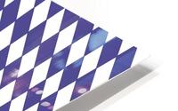 Blue Checkers Pattern HD Metal print