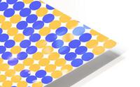 Yellow Polka HD Metal print