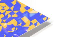 Navy Blue Geometric HD Metal print