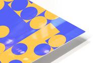 Dots and Square Pattern HD Metal print