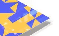 Mid Century Yellow Geometric HD Metal print
