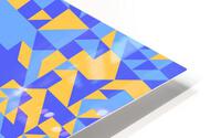 Blue Geometry Pattern HD Metal print