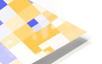 Yellow Geometric HD Metal print