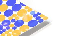 Navy Blue Circles Pattern HD Metal print