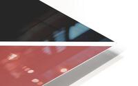 Black and Garnet Abstract HD Metal print