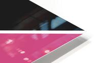 Black and Pink Abstract HD Metal print
