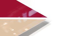 Jester Red and Beige Abstract HD Metal print