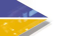Grape and Yellow Abstract HD Metal print