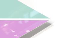 Mint and Plum Abstract HD Metal print