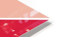 Peach and Red Abstract HD Metal print