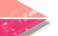Salmon and Magenta Abstract HD Metal print