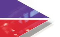 Red and Violet Abstract HD Metal print