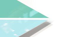 Turquoise and Pool Abstract HD Metal print