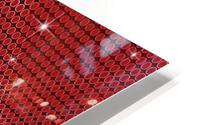 Red Glossy Glitter HD Metal print