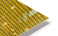 Yellow Glossy Glitter HD Metal print