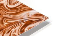 Brown Liquid Marble HD Metal print