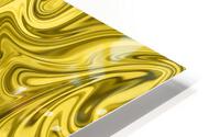 Gold Liquid Marble HD Metal print