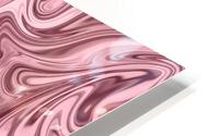 Pink Liquid Marble HD Metal print