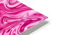Strawberry Liquid Marble HD Metal print