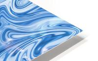 Blue Liquid Marble HD Metal print