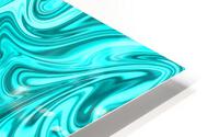 Aqua Liquid Marble HD Metal print
