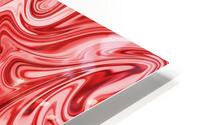 Red Liquid Marble HD Metal print
