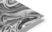 Silver Liquid Marble HD Metal print