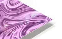 Plum Liquid Marble HD Metal print