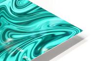 Turquoise Liquid Marble HD Metal print