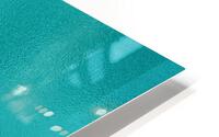 Cyan Glass HD Metal print