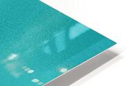 Teal Glass HD Metal print
