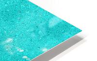 Aqua Glitter HD Metal print