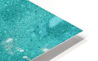Teal Glitter HD Metal print