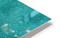 Cyan Glitter HD Metal print