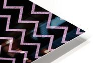 Lavender Chevron Glitter HD Metal print