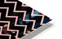 Rose Gold Chevron Glitter HD Metal print