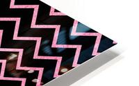 Strawberry Chevron Glitter HD Metal print