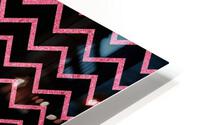 Pink Chevron Glitter HD Metal print