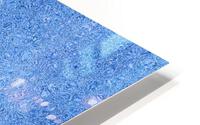 Dripping Blue Glitter HD Metal print