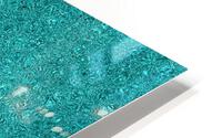 Dripping Cyan Glitter HD Metal print