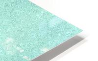 Dripping Turquoise Glitter HD Metal print