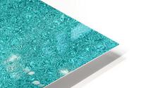 Dripping Teal Glitter HD Metal print
