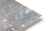 Dripping Silver Glitter HD Metal print