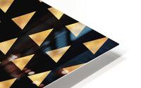 Champagne Gold Triangle HD Metal print