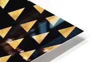 Gold Texture Triangle HD Metal print