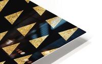 Gold Sparkle Triangle HD Metal print