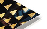 Gold Paper Texture Triangle HD Metal print